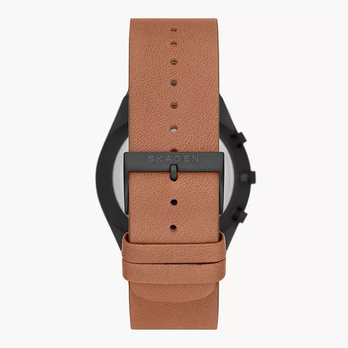 Đồng Hồ Nam Skagen Grenen Chronograph Medium Brown Leather Watch SKW6823 Màu Nâu-5