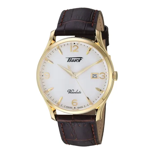 Đồng hồ - Đồng Hồ Nam Tissot Quartz Visodate T118.410.36.277.00 Màu Nâu Vàng - Vua Hàng Hiệu