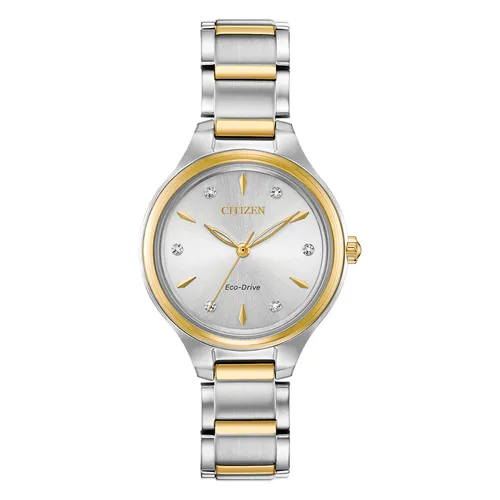 Đồng Hồ Nữ Citizen Eco-Drive Corso Diamond FE2104-50A Màu Bạc Vàng - Đồng hồ - Vua Hàng Hiệu