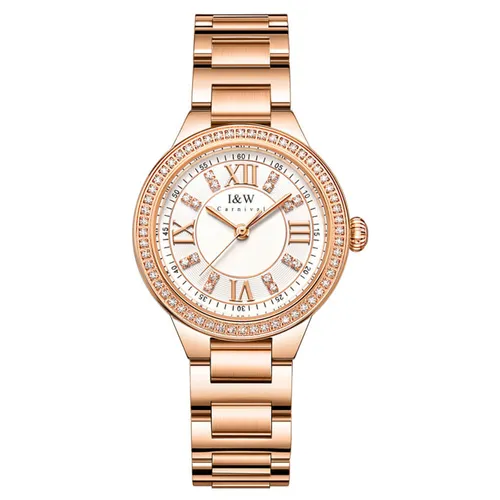 Đồng Hồ Nữ I&W Carnival 603L1 Quartz Màu Vàng Hồng