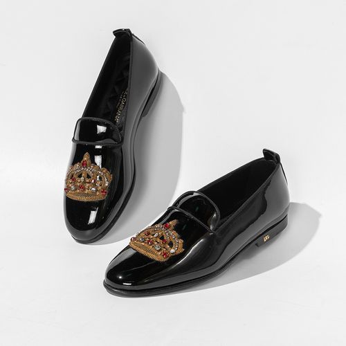 Giày Lười Nam Dolce & Gabbana D&G Vương Miện DG9252 Màu Đen Size 40.5-2