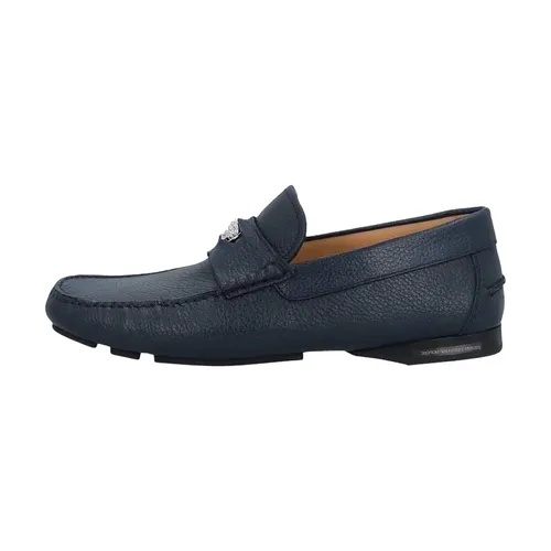 Versace Giày lười - Giày Lười Nam Versace VS10319 Màu Xanh Navy Size 39.5 - Vua Hàng Hiệu