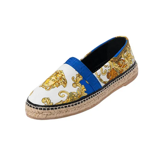 Giày Versace Vải cao cấp - Giày Slip On Nam Versace DSU82551A01060 Phối Màu Size 40 - Vua Hàng Hiệu