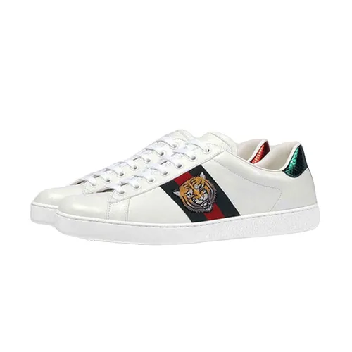 Giày - Giày Sneaker Nam Gucci Ace With Embroidered Tiger 4571332A38G09064 Màu Trắng Size 5.5 - Vua Hàng Hiệu