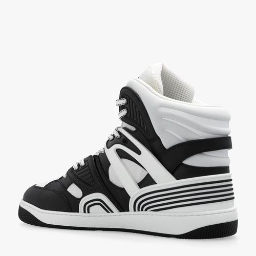 Giày Sneaker Nam Gucci Basket Low Top 673087 2SH80-1064 Màu Đen Trắng-2