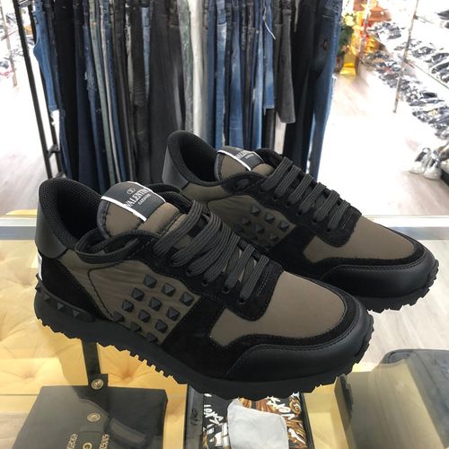 Giày Sneaker Nam Valentino VLTN10475 Màu Xanh Rêu Size 39.5-4