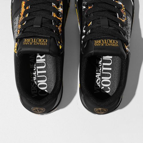 Giày Sneaker Nam Versace 74YA3SK6ZP263G89 Màu Đen Vàng Size 40-5