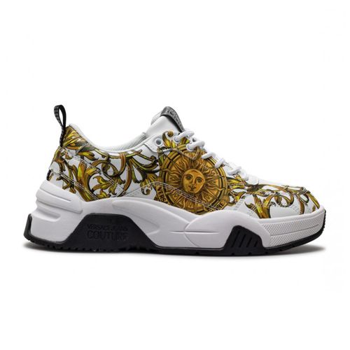 Giày Sneaker Nam Versace Mặt Trời 72YA3SF6 ZP096 G03 Màu Vàng Trắng Size 40-5