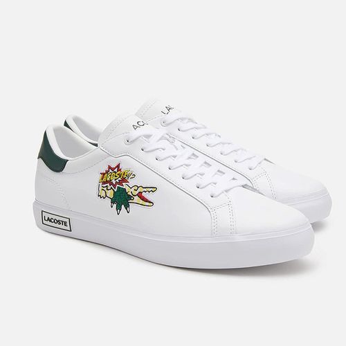 Giày Thể Thao Lacoste Powercourt Leather 222 7 SM01234 Màu Trắng Size 42-5
