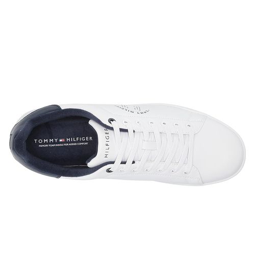 Giày Thể Thao Nam Tommy Hilfiger Men's Lesner Sneaker Màu Trắng Size 9.5 US-5