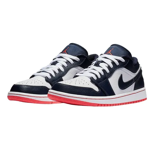 Giày Thể Thao Nike Air Jordan 1 Low Obsidian Ember Glow 553558-481 Màu Xanh Navy Phối Trắng 42 - Giày - Vua Hàng Hiệu