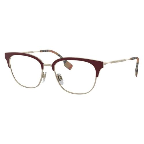 Kính Mắt Cận Nữ Burberry Crystal Browline Ladies Eyeglasses BE1334 1292 Màu Đỏ