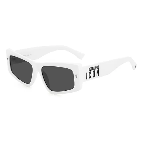 Kính mắt DSquared2 - Kính Mát Dsquared2 Icon White Sunglasses 0007S/ VK6IR Màu Trắng Đen - Vua Hàng Hiệu
