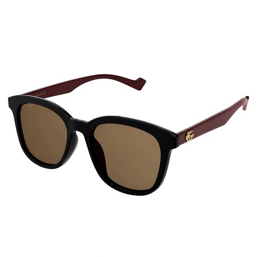 Kính Mát Gucci Square Unisex Sunglasses GG1001SK 002 Màu Nâu Đen-1