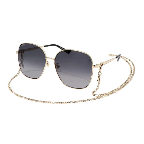 Kính Mát Gucci Sunglasses GG1089SA 001 Màu Xám Gradient - Kính mắt - Vua Hàng Hiệu