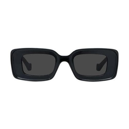 Kính Mát Loewe Anagram Rectangular-Frame Acetate Sunglasses In Black Màu Đen-2