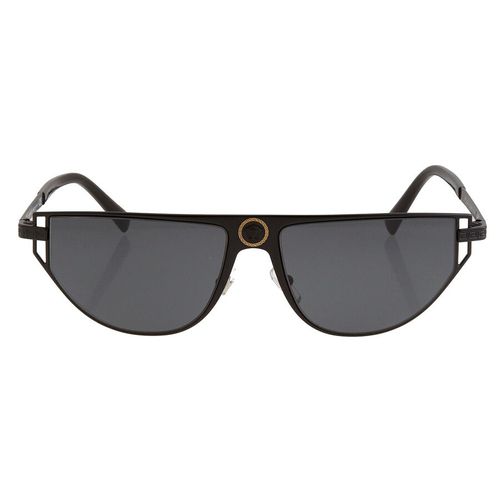 Kính Mát Nam Versace Grey Rectangular Men's Sunglasses VE2213 10098757 Màu Xám Đen-4