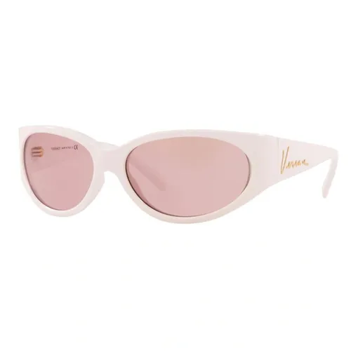 Kính Mát Nam Versace VE 4386 - 401/84 White Sunglasses Man Màu Trắng Hồng