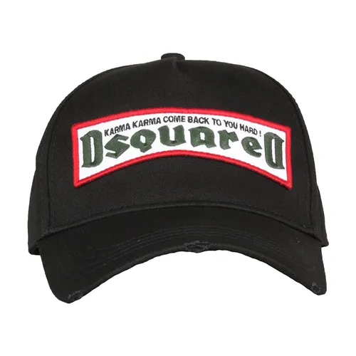 Mũ Dsquared2 Karma Come Back To You Baseball Cap DSQ2 BCM0288 DSQ6815 Màu Đen