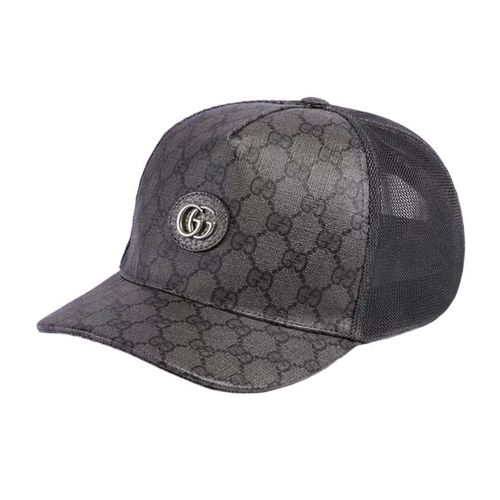 Mũ Gucci GG Supreme Baseball Hat 733927 4HAXN 8761 Màu Xám Đen Size M