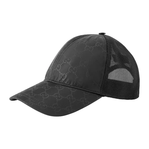 Mũ nón Gucci Mũ lưỡi trai Da, vải lưới - Mũ Gucci Mono Black 510950 4HD47 1000 Màu Đen Size S - Vua Hàng Hiệu