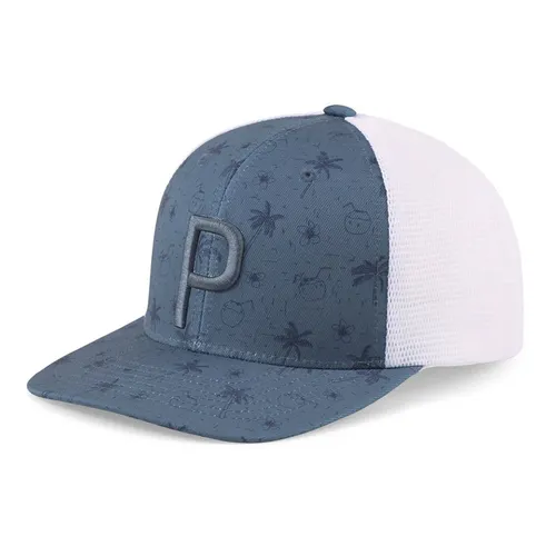 Mũ Puma Tropical Bliss P Trucker 024258-02 Phối Màu Xanh Trắng