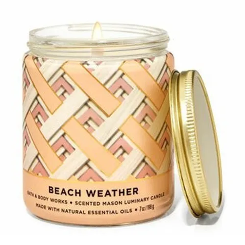 Nến Thơm Bath & Body Works Beach Weather Candle 198g - Nến thơm - Vua Hàng Hiệu