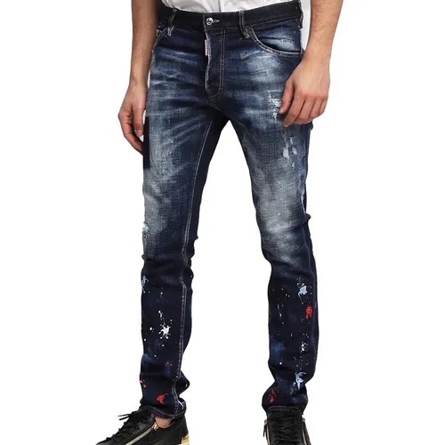 Quần Jean Nam Dsquared2 Dáng Coolguy S71LB101S30664470 Màu Xanh Size 48