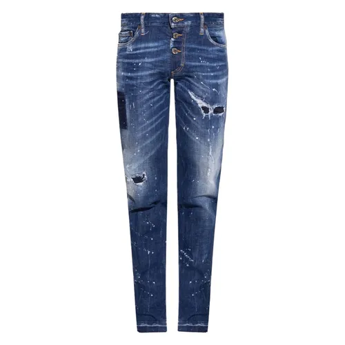DSquared2 Xanh đậm - Quần Jean Nam Dsquared2 S74LB1163S30342470 Màu Xanh Đậm Size 46 - Vua Hàng Hiệu