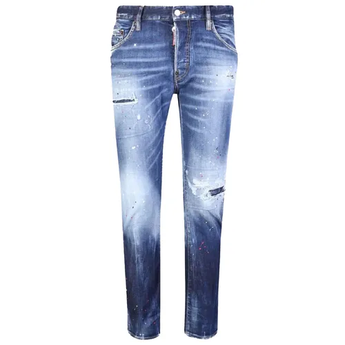 DSquared2 Xanh đậm - Quần Jean Nam Dsquared2 S74LB1255S30789 470 Màu Xanh Đậm Size 46 - Vua Hàng Hiệu