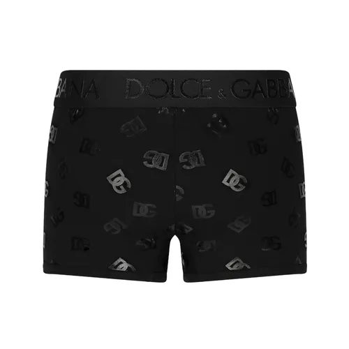 Thời trang Quần lót Cotton - Quần Lót Nam Dolce & Gabbana D&G Boxer Black With Logo Printed M4D74J FUECH N0000 Màu Đen - Vua Hàng Hiệu