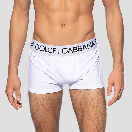 Quần Lót Nam Dolce & Gabbana D&G Boxer White With Logo Embroidered M4B97J OUAIG W0800 Màu Trắng-2