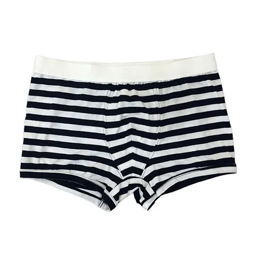 Thời trang Dolce & Gabbana Đen trắng Quần lót - Quần Lót Nam Dolce & Gabbana D&G M4Q83JFBGA0S8065 Sọc Màu Đen Trắng Size 3 - Vua Hàng Hiệu