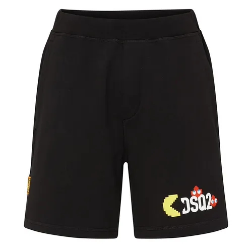 Quần Short Nam Dsquared2 X Pac-Man DSQ42D79BCKDZAAA00 Màu Đen - Thời trang - Vua Hàng Hiệu