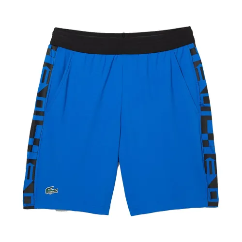Quần Short Nam Lacoste Men's Sport Contrast Print Tennis Shorts GH9378-51-6J4 Màu Xanh Size 4