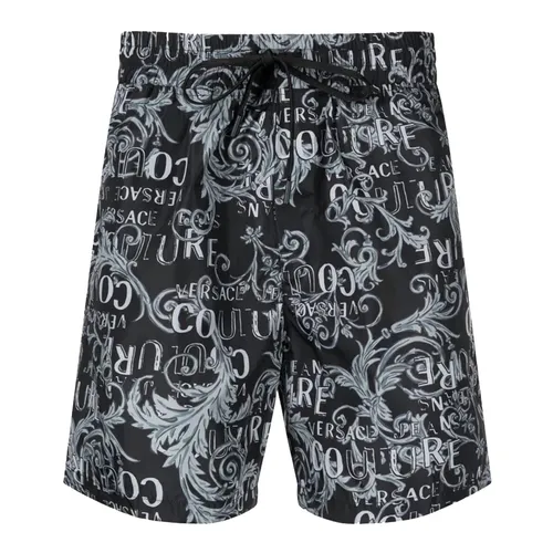 Thời trang - Quần Short Nam Versace 74GADD16CQS6 Màu Đen Bạc Size 46 - Vua Hàng Hiệu