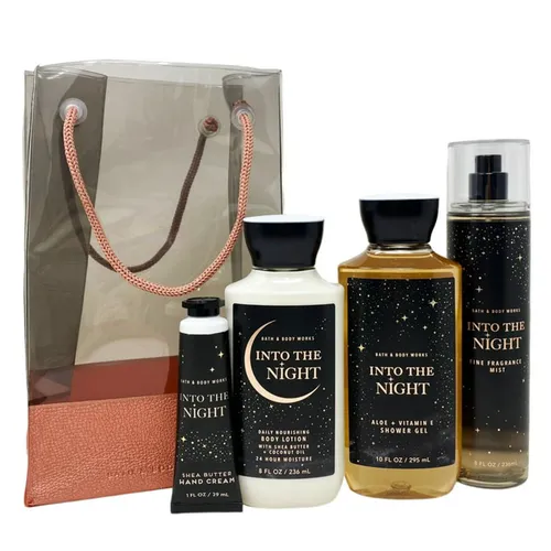 Mỹ phẩm Bath & Body Works Bộ sản phẩm - Set Chăm Sóc Da Toàn Thân Bath & Body Works Into the Night Gift Bag 4 Món - Vua Hàng Hiệu