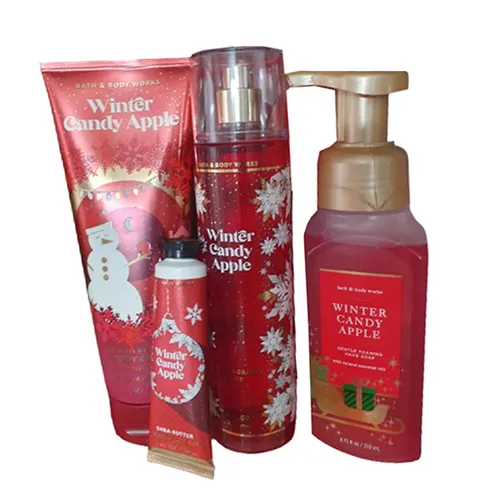 Set Chăm Sóc Da Toàn Thân Bath & Body Works Winter Candy Apple 4 Món - Mỹ phẩm - Vua Hàng Hiệu