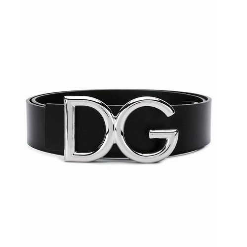 Thắt Lưng Nam Dolce & Gabbana D&G Leather Belt With DG Logo BC4248AC49387653 Màu Đen Size 85-1