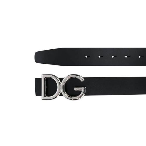 Thắt Lưng Nam Dolce & Gabbana D&G Leather Belt With DG Logo BC4248AC49387653 Màu Đen Size 85-2