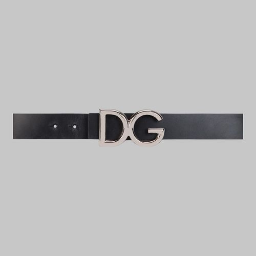 Thắt Lưng Nam Dolce & Gabbana D&G Leather Belt With DG Logo BC4248AC49387653 Màu Đen Size 85-4