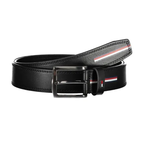 Thắt lưng Tommy Hilfiger - Thắt Lưng Nam Tommy Hilfiger AM0AM11226_NERO_BDS Màu Đen Size 95 - Vua Hàng Hiệu