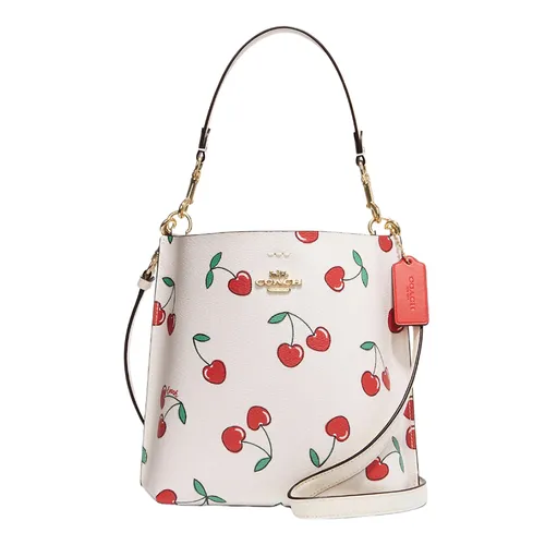 Coach Mollie 22 Small Heart Cherry Print Bucket Handbag