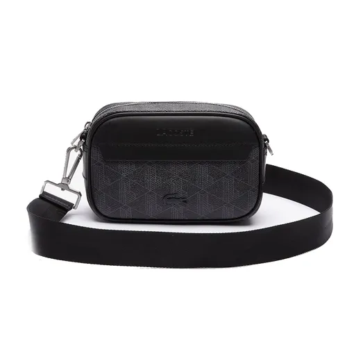 Túi Đeo Chéo Nam Lacoste Men's The Blend Small Monogram Canvas Crossbody Bag NH3650LX Màu Đen