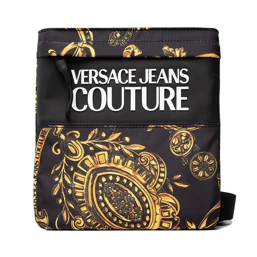 Túi Đeo Chéo Nam Versace Jeans Couture Printed Nylon Marcologo Màu Đen Vàng
