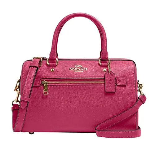 Túi xách - Túi Đeo Chéo Nữ Coach Rowan Satchel F79946 Màu Hồng Đậm - Vua Hàng Hiệu