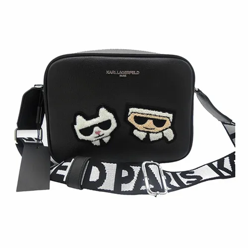 Túi xách - Túi Đeo Chéo Nữ Karl Lagerfeld NWT Paris Black Maybelle Crossbody Camera Bag Purse LH2EU6CJ Màu Đen - Vua Hàng Hiệu