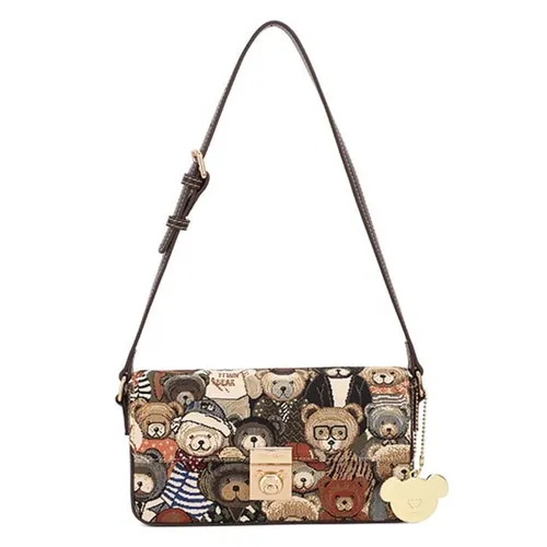 Túi Đeo Chéo Nữ TTWN BEAR TN2325 Màu Nâu Đen