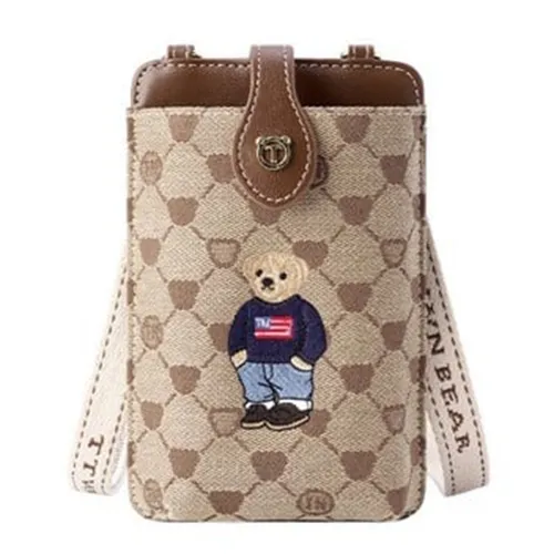 Túi Đeo Chéo Nữ TTWN BEAR TT2349 Xám Viền Nâu