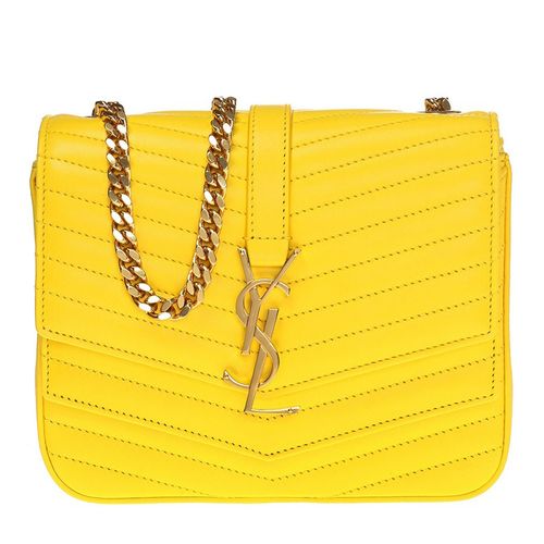 Túi Đeo Chéo Nữ Yves Saint Laurent YSL Yellow Sulpice Quilted Shoulder Bag 532662 0U60J-7113 Màu Vàng